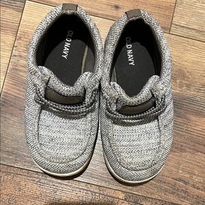 Old Navy Kids Black and Gray Moccasins